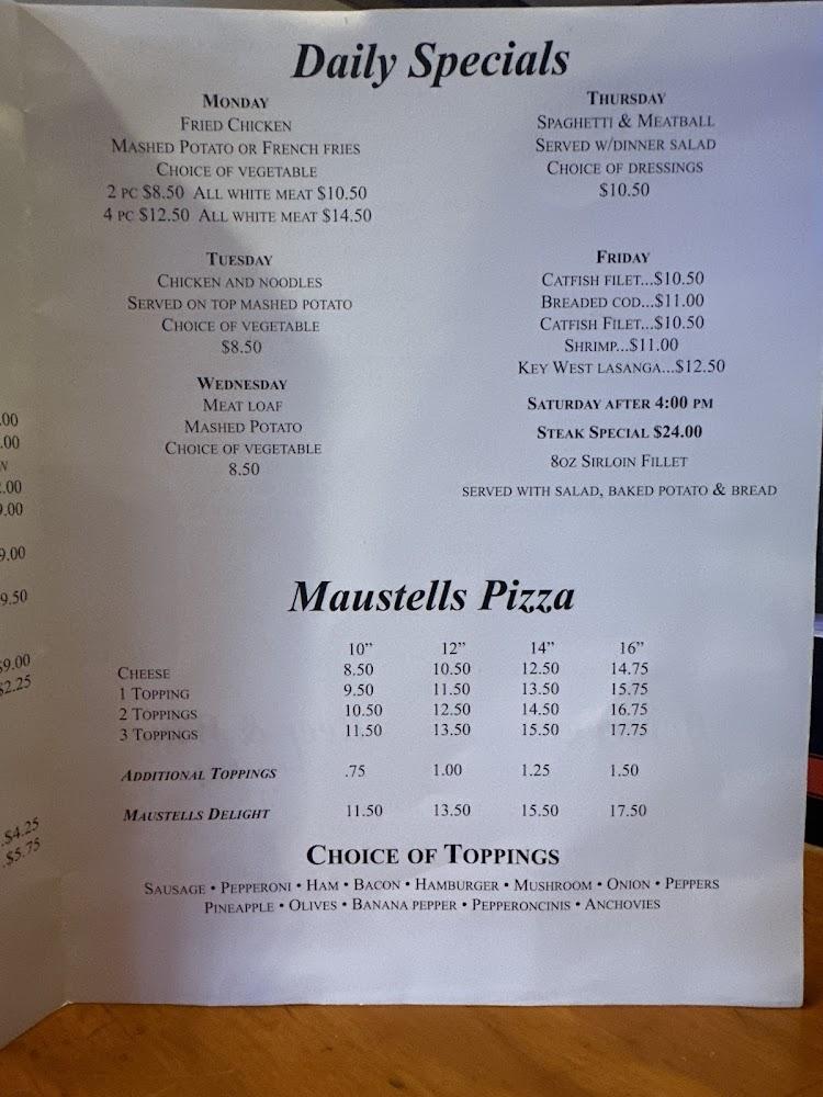 Palomino Club Menu image 1